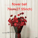 arche decorative fleurs artificielles rouge bordeaux decoration maison event anniversaire mariageintérieur classic