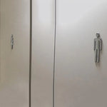 symboles toilette homme femme argenté rouge doré adhésifs modernes minimalistes porte wc decoration bricolage