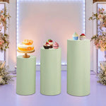 supports présentation desserts tissu couleurs modernes mariage fêtes uni minimalistes