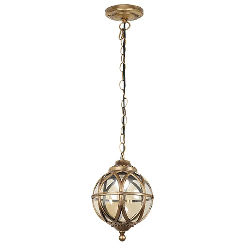 lampe suspendue classique vintage lampe aluminium noir doré verre translucide chaîne ajustable salon chambrehôtel