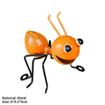 décoration extérieure fourmis métal couleur orange rouge bleu vert cartoon