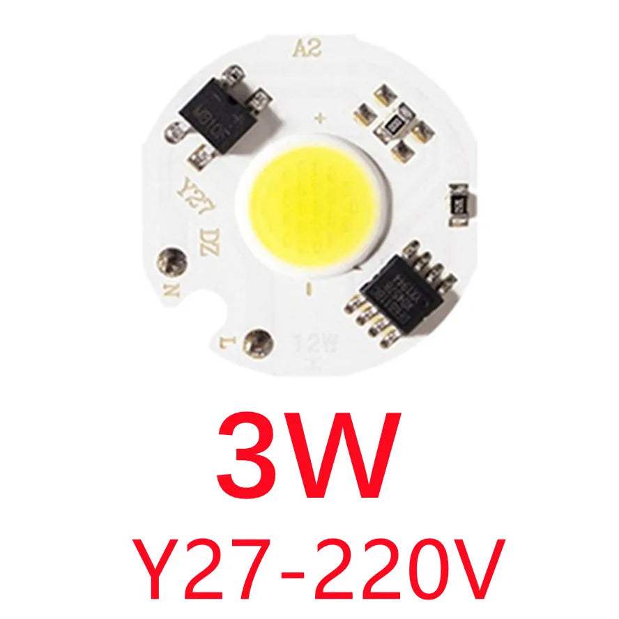Chip LED COB 3W 5W 7W 10W 12W blanc blanc chaud moderne technologique sans