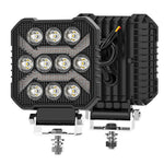 lampe led travail noir jaune 6000k ip68 15w 50000h 1500lm moderne robuste