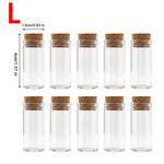 bouteilles verre transparentes bouchons liège cristaux pinceaux rubans fleurs séchées animaux plastique