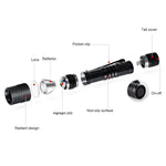 lampe torchon uv rouge inspection camping résistance choc auto défense led noire pince moderne