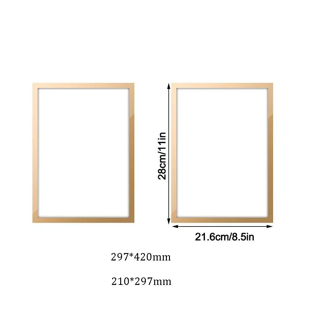 cadre photo magnétique moderne noir doré argenté bois naturel minimaliste transparent maison