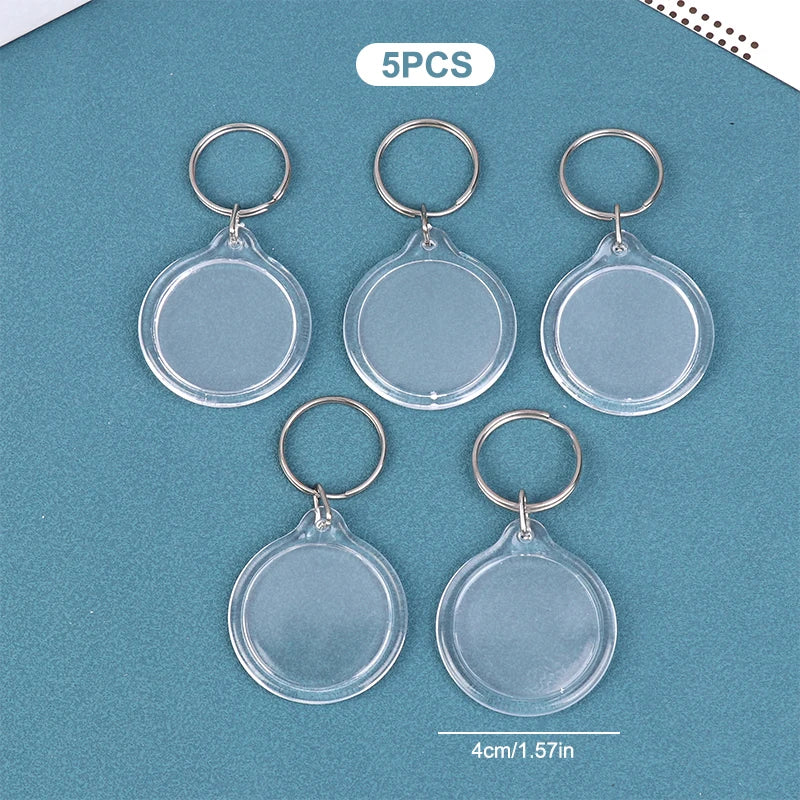 porte clés transparent moderne imprimé ❤️ You étoile super dad anneau métallique