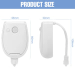 lampe toilette capteur mouvement blanc moderne adhésif interrupteur veilleuse led rgb rechargeable batterie aaa