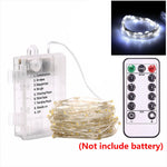guirlande lumineuse led blanc chaud moderne télécommande étanche adhésif noël fête mariage