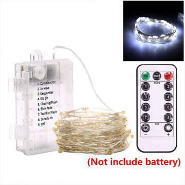 guirlande lumineuse led blanc chaud moderne télécommande étanche adhésif noël fête mariage