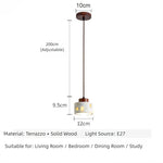 lampe suspendue moderne terrazzo pierre colorée blanc marron salon chambre restaurant étude cuisine hall