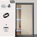 rideau plissé moderne aimants beige clair pliable opacité porte 150x180 150x200 cm confidentialité décoration