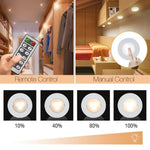 lampe led sans fil rechargeable blanc moderne adhésive télécommande inclusière