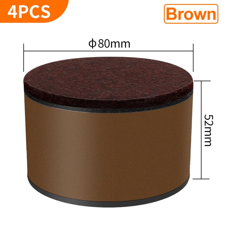 support meubles acier noir protecteur sol anti rayure adhésif 3m
