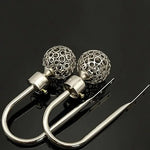 boucle rideau métal bronze argenté doré cuivre moderne élégante perforée sphérique