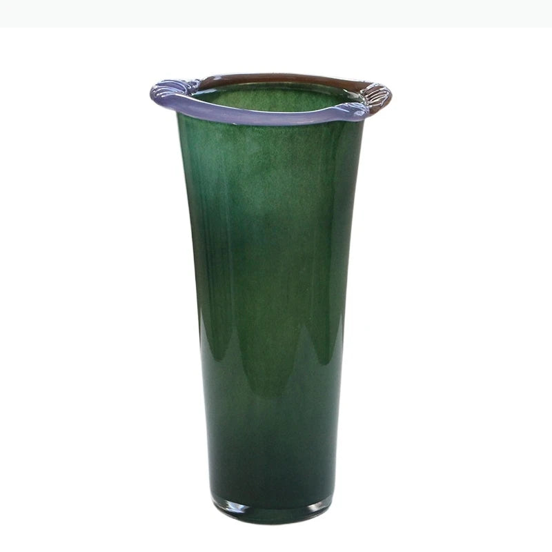 vases verre modernes colorés transparents opaques bols saladiers plats ondulés fleurs fruits table décoration