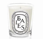 bougies parfumées cire gel aromathérapie forme coupe blanc logo diptyque verre transparent classique set