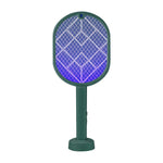 raquette électrique anti moustiques gris violet surface rotative moderne rechargeable fly swatter zapper