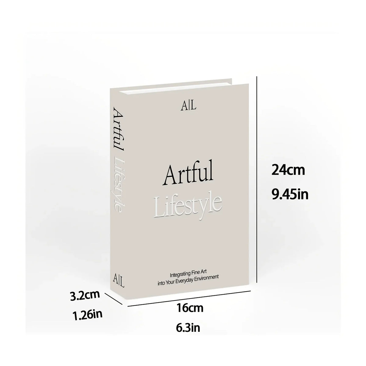 décoration maison livres faux minimalistes modernes beiges blancs simples lisses