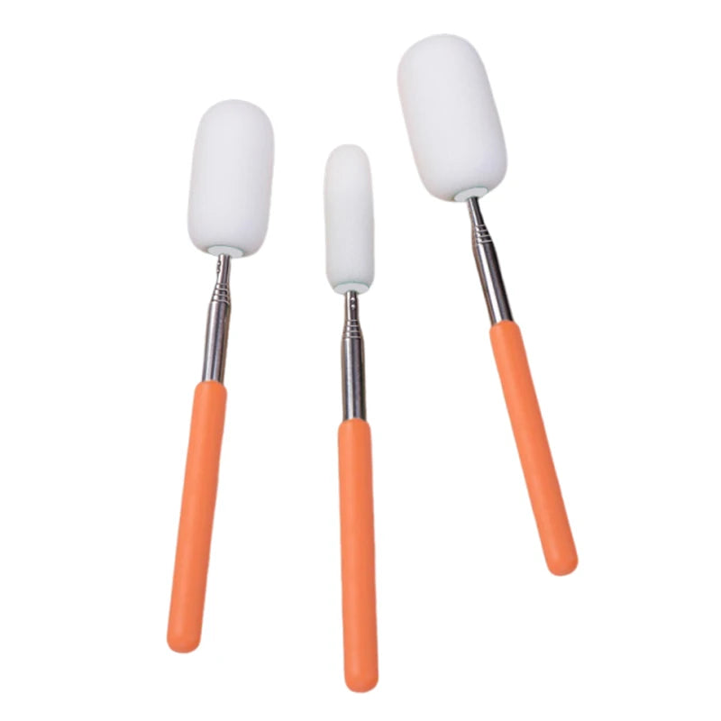 outil sculpture céramique éponge absorbante tête ovale manche rétractable outil coupe bricolage artisanat orange
