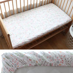 drap housse coton bébé 130x70cm dessins animés personnalisable moderne blanc beige bleuclair gris vert