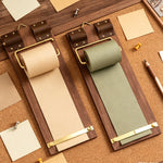 tableau liste tâches papier rouleau rechargeable clips suspension moderne écriture planning notepad marron beige