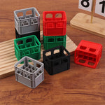 boîtes rangement batteries modernes compartiments grillagés pratique rouge vert gris noir