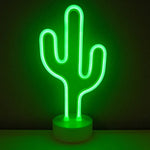 lampe néon vert rose jaune cactus flamant ananas moderne décoratif intérieur usb batterie