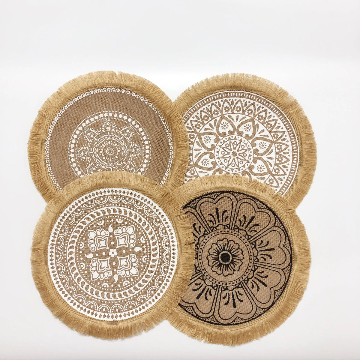 Set de table rond jute naturel pour table à manger