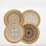 Set de table rond jute naturel pour table à manger