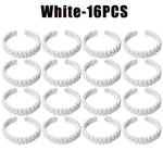 anneaux rideau tissé main rustique opaque beige 16pcs longueur 22cm fixations adhésives chambre