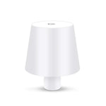 lampe moderne rechargeable interrupteur tactile noir blanc plissé abat jour led dimmable