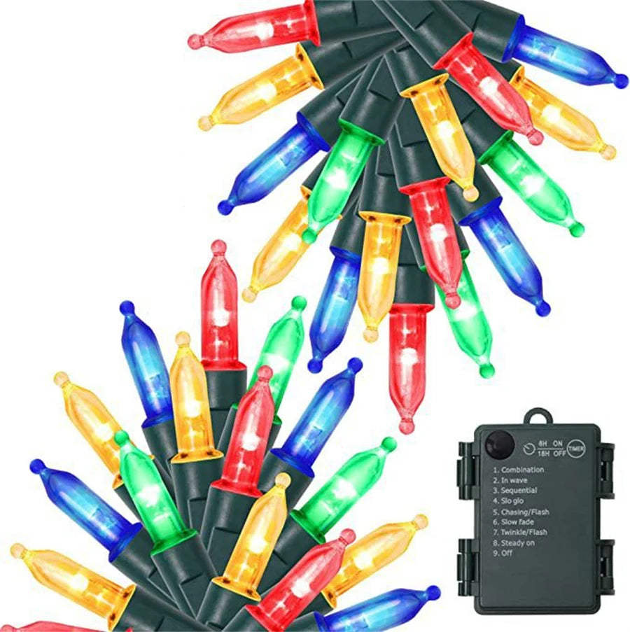 Guirlande lumineuse multicolore LED 20m pour décoration mariage
