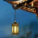 lampe suspendue vintage doré rétro salon chambre étanche aluminium éclairage géométrique oriental