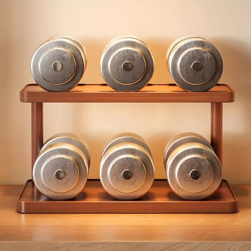 étagère bois moderne deux niveaux support cuisine salon 30cm 40cm boîte rangement vis fixés