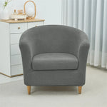 housse fauteuil moderne gris rose carreaux polyestère lavable printemps été salon