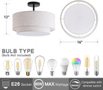 lampe moderne or beige toile lin opaque pendentif salon chambre restaurant