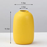 vase moderne céramique jaune sans plante décoration salon hydroponique pot fleur table