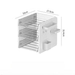organisateur blanc perforé moderne étageries pliables multifonctionnel rangement école officesupply