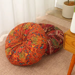 coussin ethnique motif floral géométrique bleu rouge vert beige coussin siège coussin dossier polyester