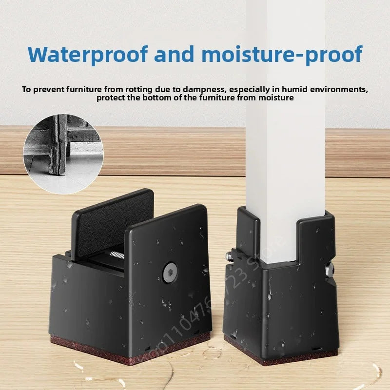 pieds meubles marron noir vis plastique moderne fixation antidérapants rechargeables