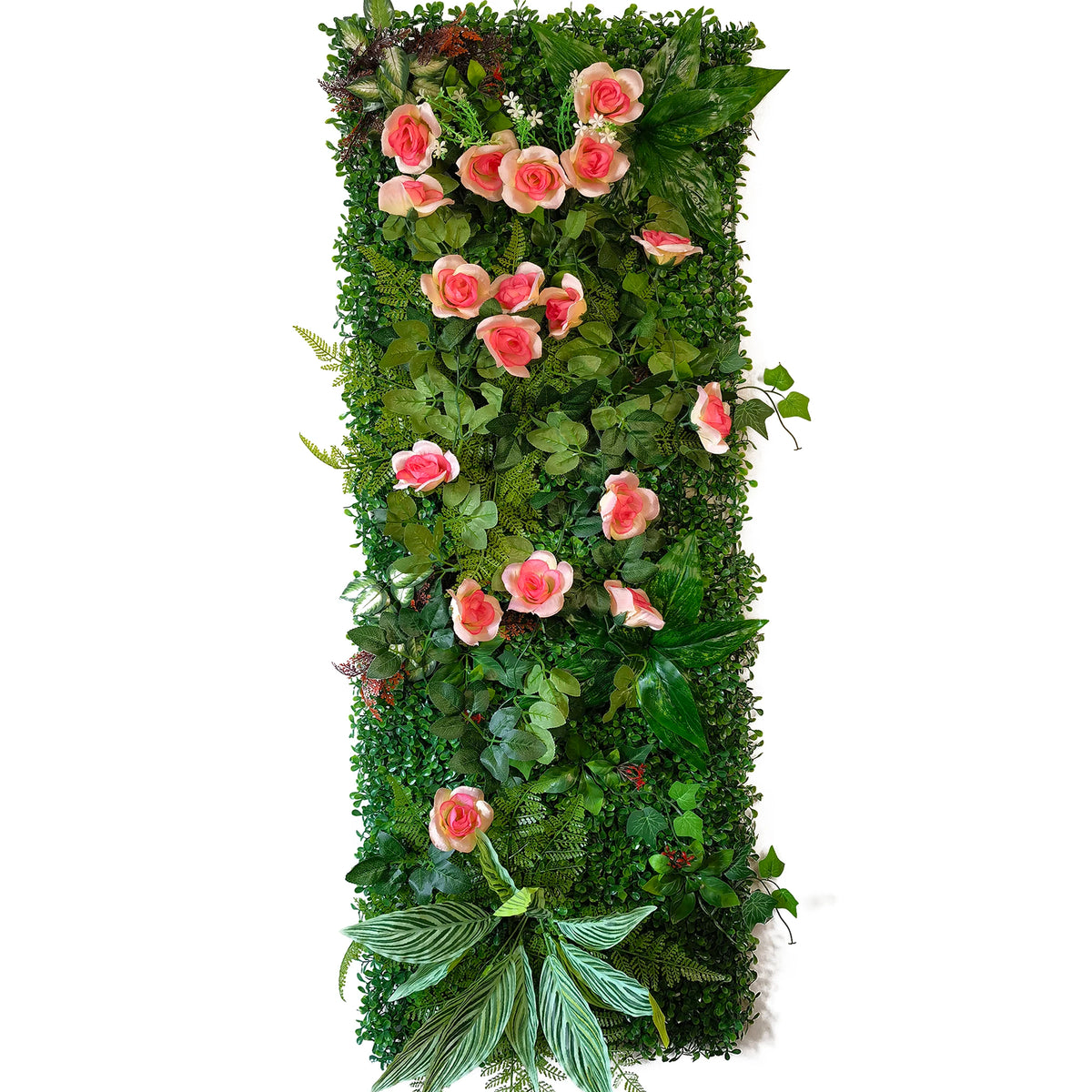 plantes artificielles murales vertes feuilles diverses moderne extérieur accrochables branches fleurs
