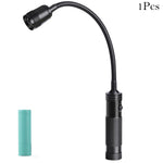 lampe torche flexible led super brillante base magnétique zoomable barbecue lecture travail