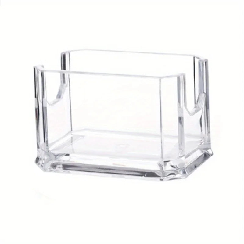 organisateur moderne transparent cartes visite stylo carnet rangement plastique minimalistescrição