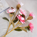 bouquets artificiels magnolias violet rose blanc modernes décoration mariage intérieur élégants