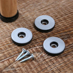 protectors meubles pieds vis gris noir ronds pratiques utilitaires 25mm 40mm