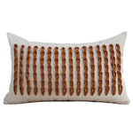 housse coussin carré orange motif géométrique moderne adhésif décoration intérieur