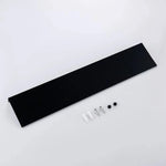 étagère murale aluminium blanc noir moderne minimaliste vis bouchons protection 30cm 40cm 50cm