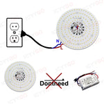 plaque led industrielle 200w 150w 100w blanc 6000k 3000k aluminium moderne clips