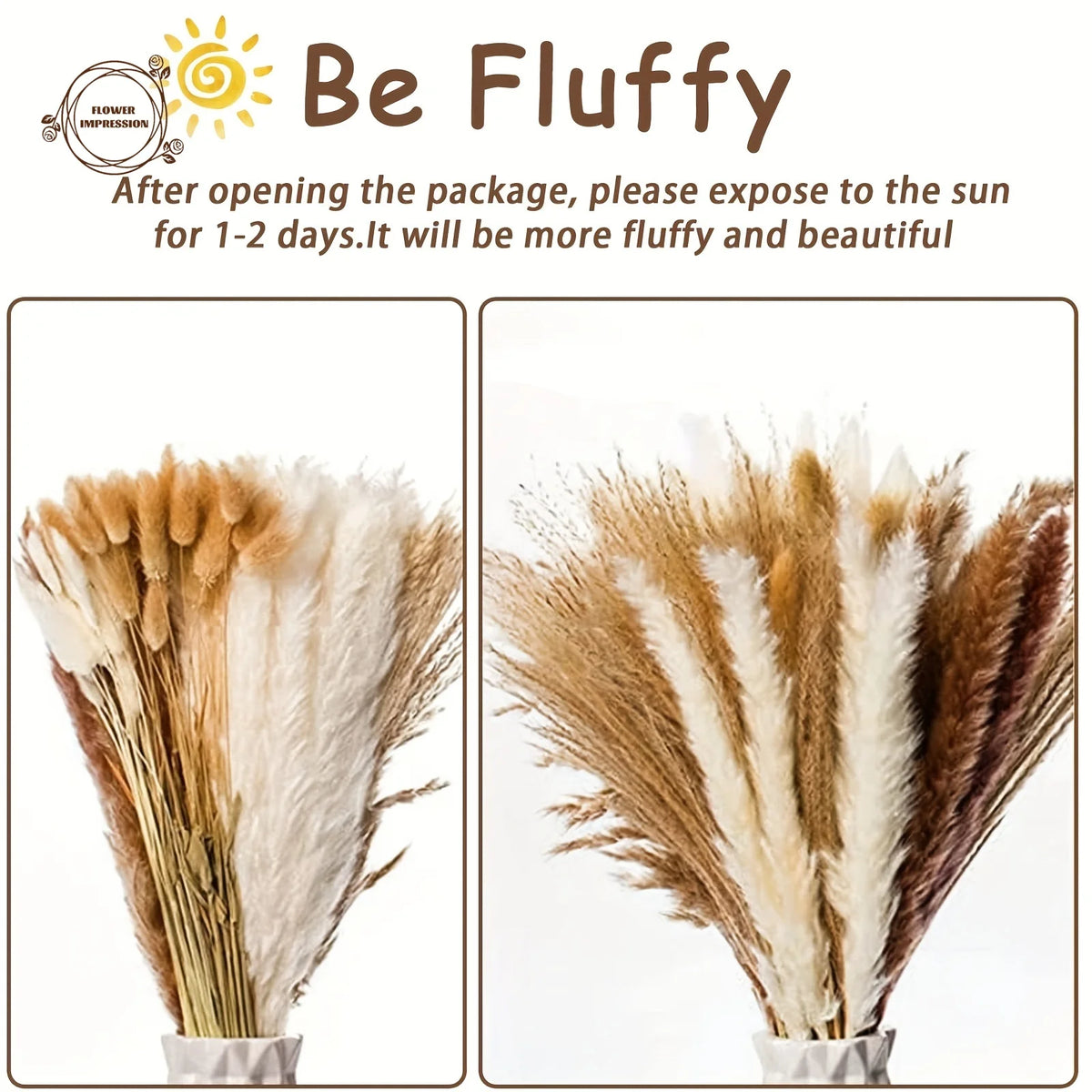 bouquet fleurs séchées boho chic herbe pampas décor table maison anniversaire mariage rustic